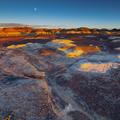 Bisti Badlands, Sunset-Moonrise -45